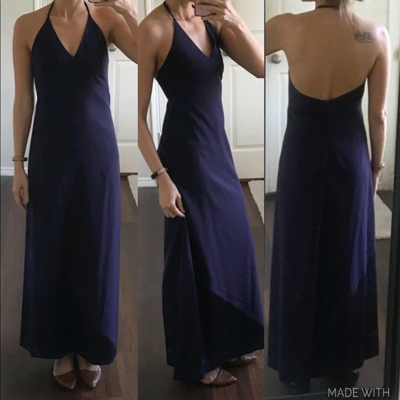 banana republic purple maxi dress